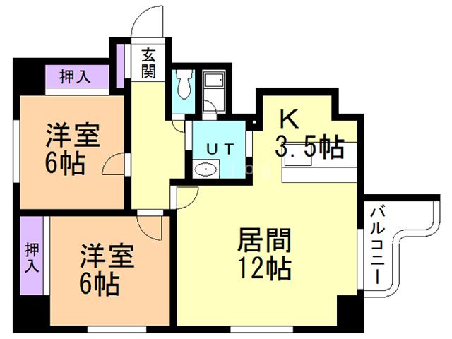 【トラストコート３４の間取り】