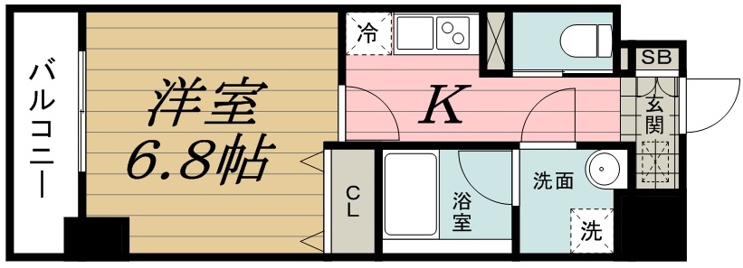 ラドュセール千葉中央の間取り