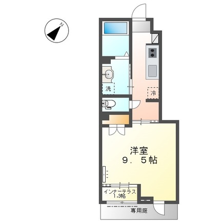 【安城市池浦町のアパートの間取り】