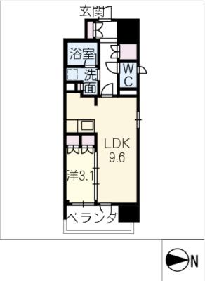 オーパスレジデンス名古屋ステーションの間取り