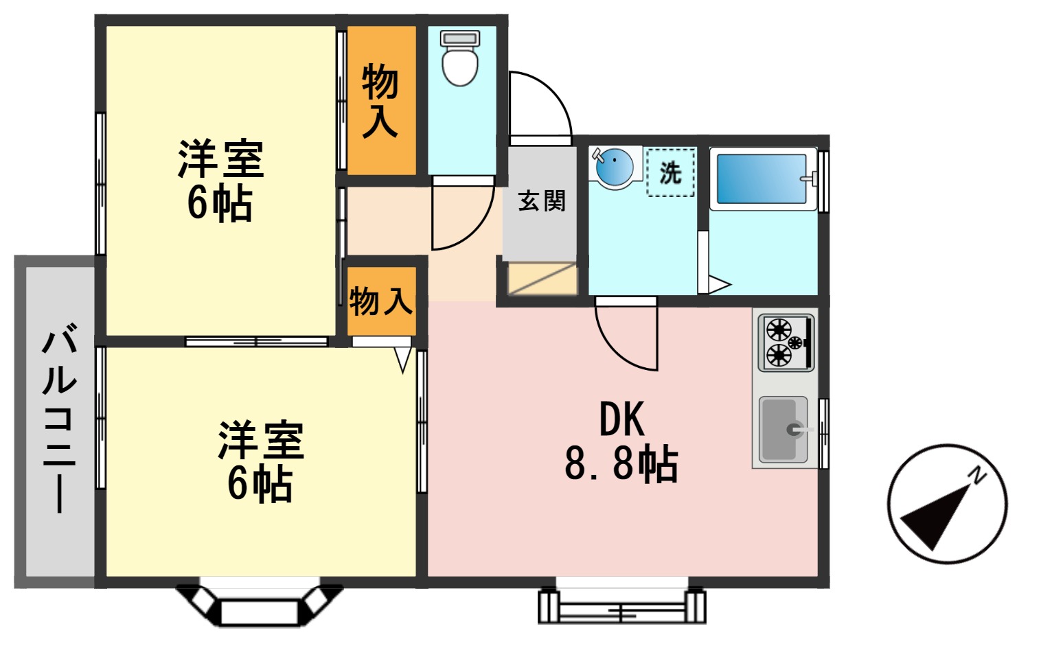 【ヴェルドミールの間取り】