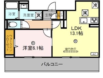 京都市西京区川島東代町のアパートの間取り