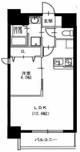 Alivis北梅田の間取り