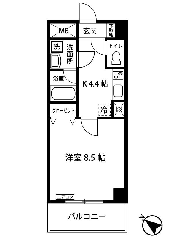 グランドール梶ヶ谷の間取り