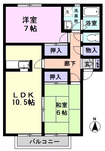 ベリエールミスズ５番館の間取り