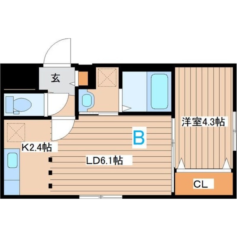 GIRAFFE東札幌の間取り