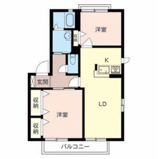 揖保郡太子町鵤のアパートの間取り