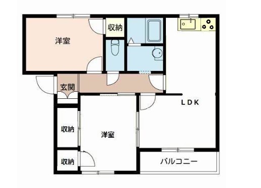 パストラル田寺東Ａの間取り