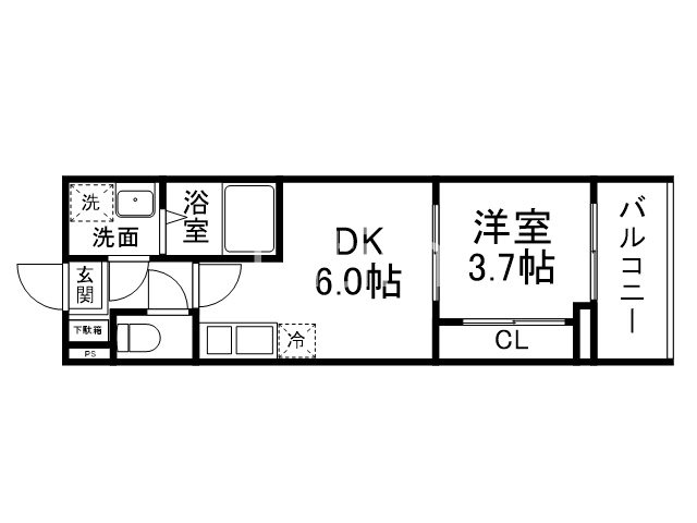 グランメゾン山科椥辻駅前の間取り