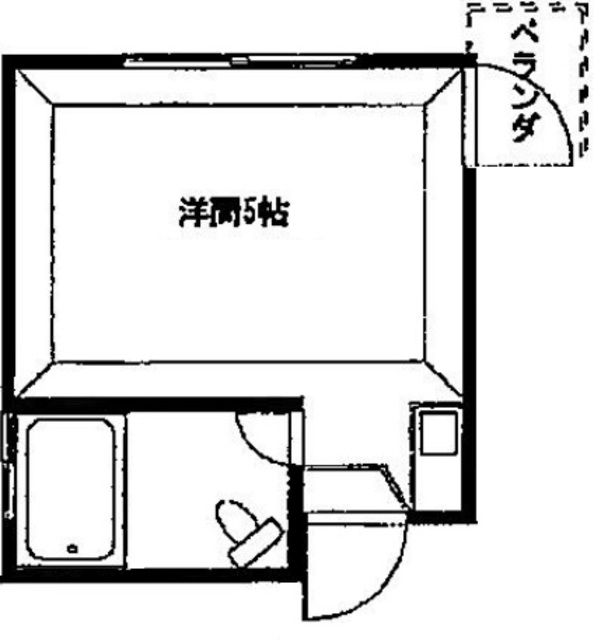 世田谷区太子堂のアパートの間取り