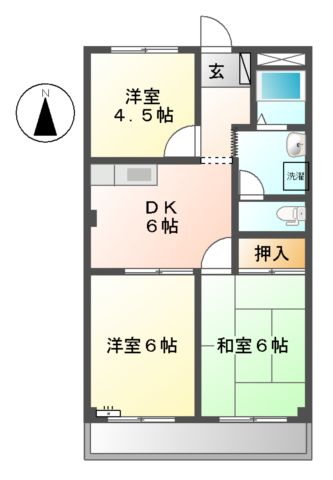 ピア・パープルの間取り