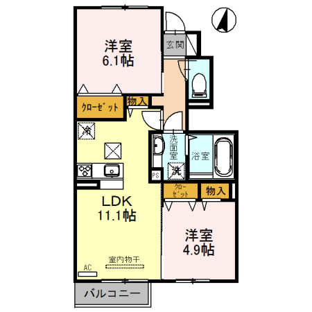 エスポワールIIの間取り