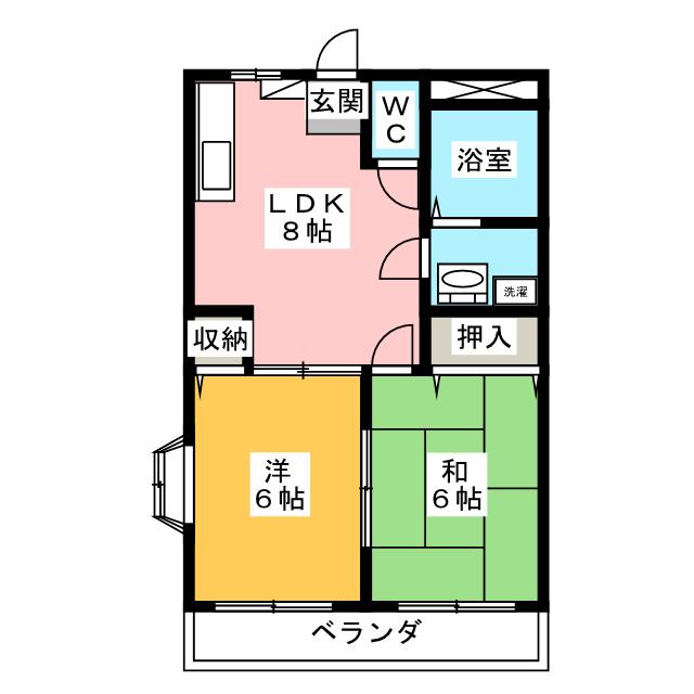 グリーンマンション細谷の間取り