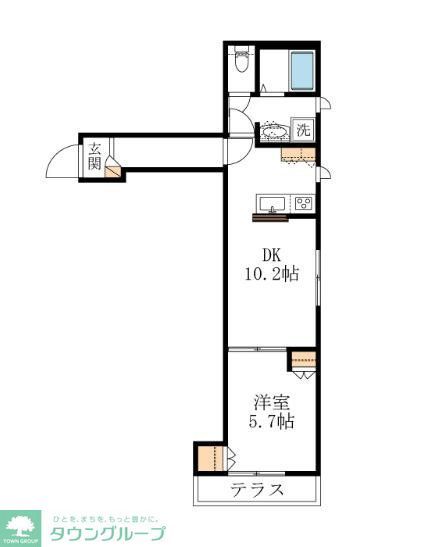 横浜市都筑区富士見が丘のマンションの間取り