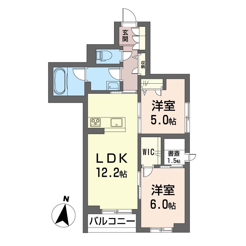 【サンライト大成の間取り】