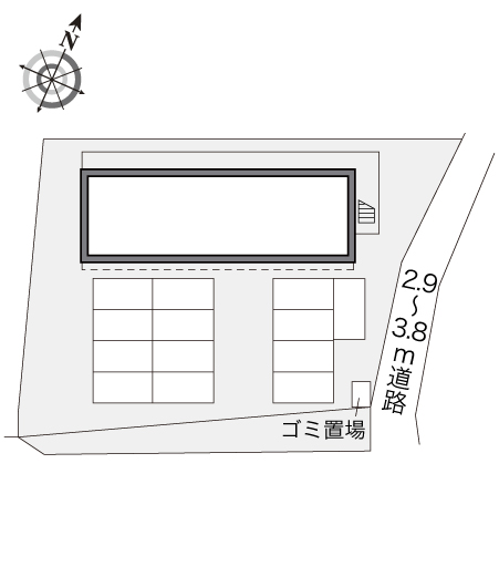 【飯塚市小正のアパートの眺望】