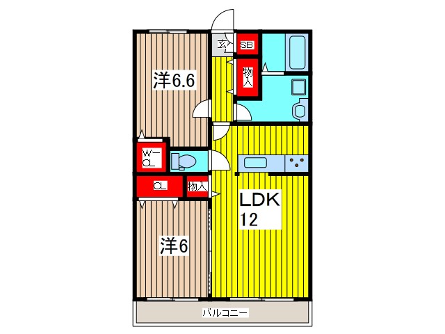 プラセール上青木の間取り