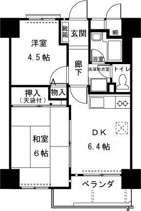 グリーンプラザ五反田第2の間取り