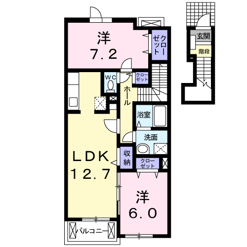 フリックシェノンIIIの間取り