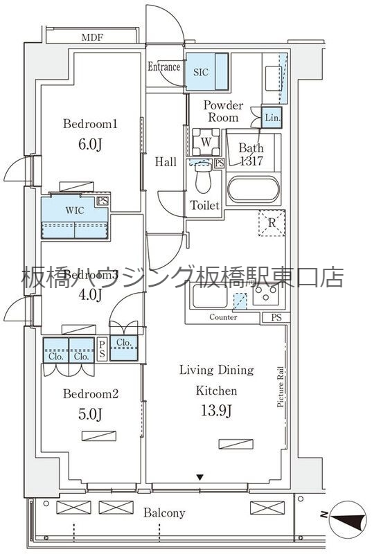 ロイヤルパークス赤羽サウスの間取り