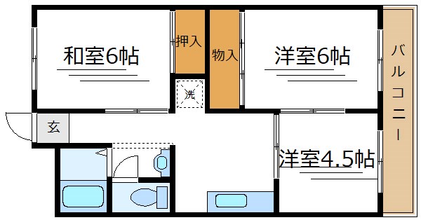 アーバンハイツ飯野の間取り