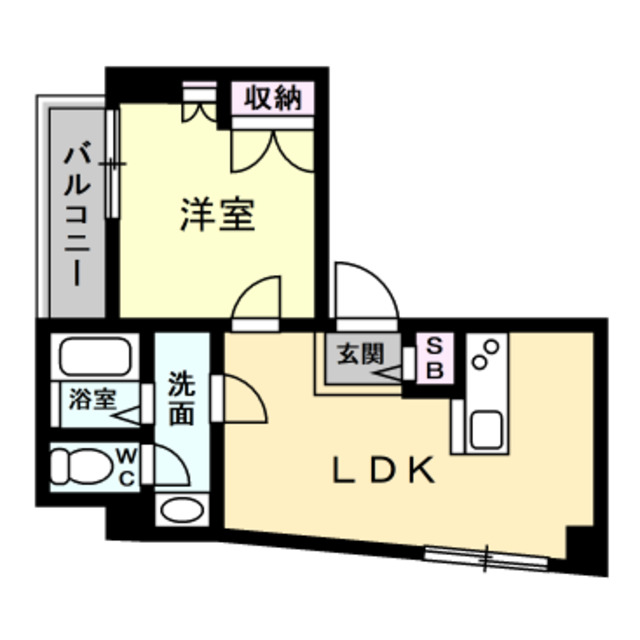 プラドール荒町の間取り