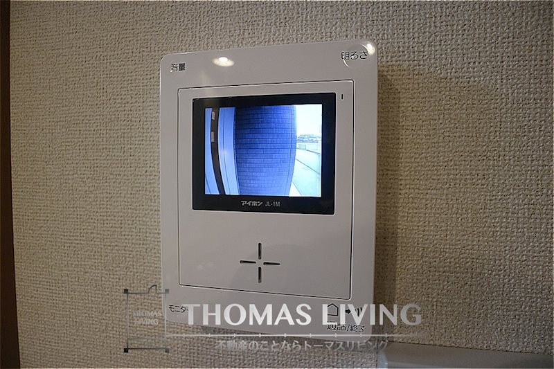 セキュリティ　モニター付きインターフォンでセキュリティ面も安心ですね。