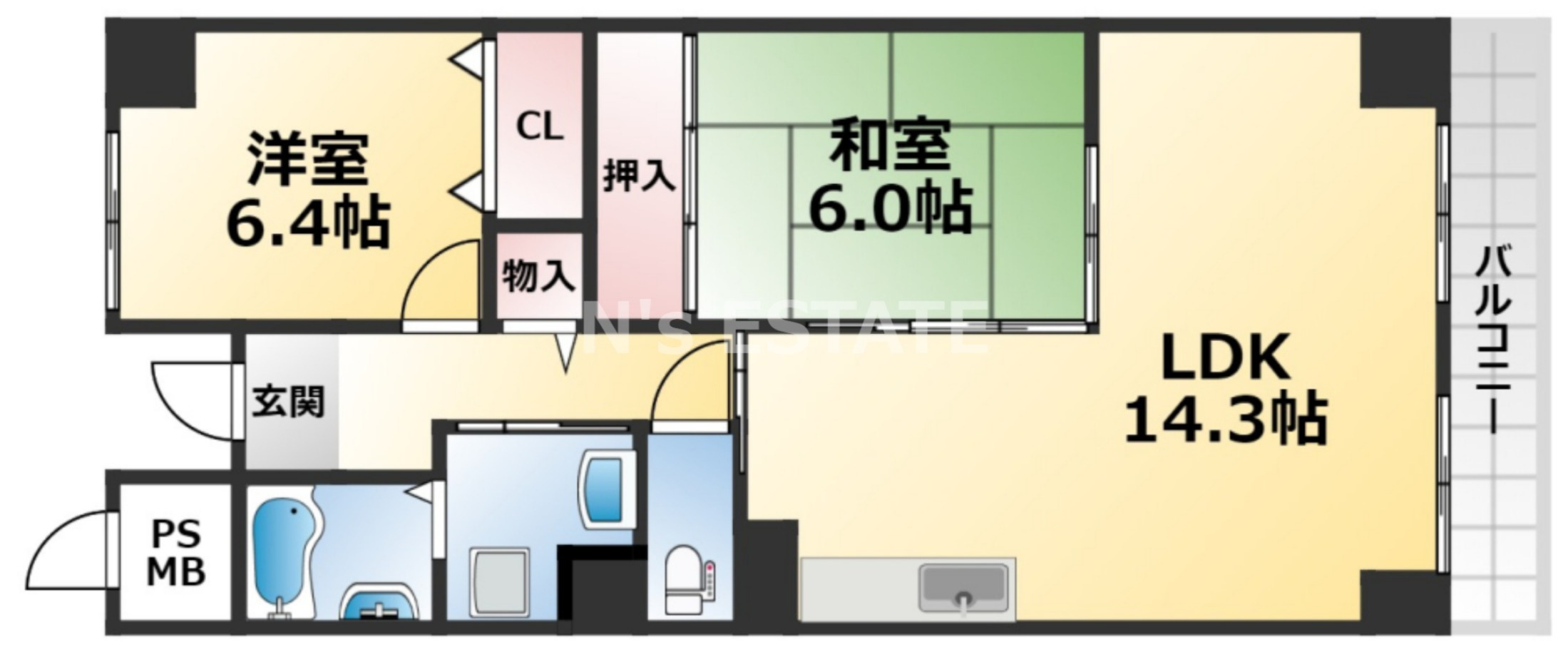 サンクラッソ神戸大開通Station frontの間取り写真