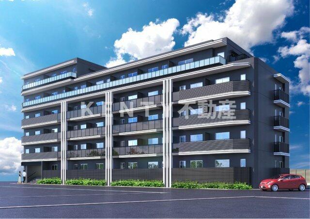 建物外観　こちら、外観パースです