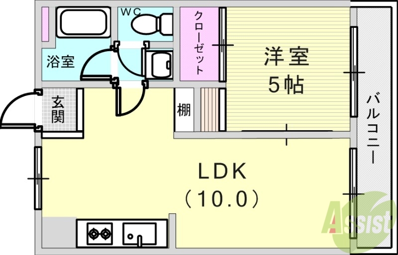 楠マンションの間取り写真