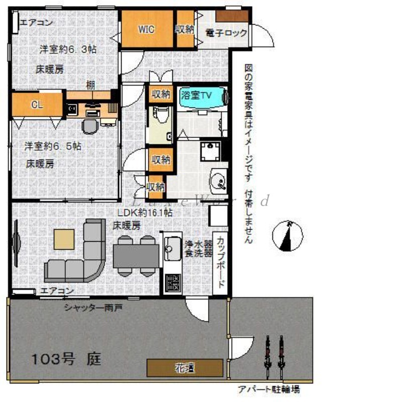ブルーライン 仲町台駅 徒歩10分 3階建 築14年の間取り写真