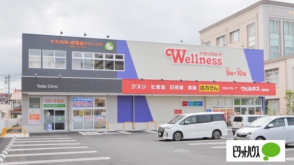 ドラックストア　ドラッグストアウェルネス北田町店（ドラッグストア）まで764m