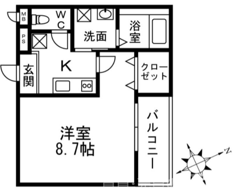 ラメゾン向陵中町II番館の間取り写真