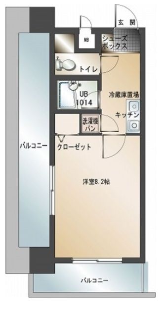 エンクレスト博多駅南の間取り写真