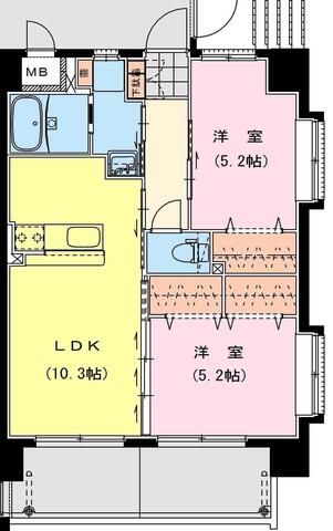 アンシャンテfの間取り写真