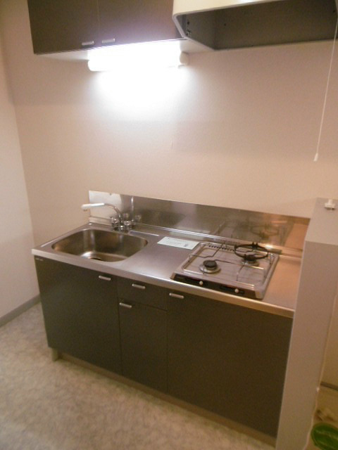 キッチン　※写真は102号室です。