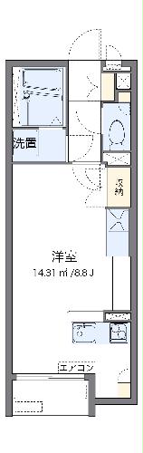 レオネクストイディアル　Ｔの間取り