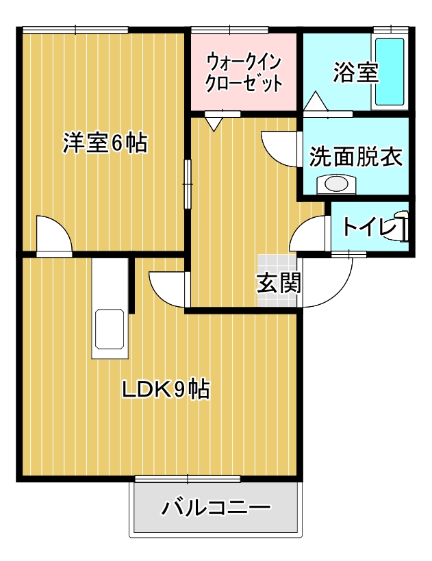 コーポアイCの間取り