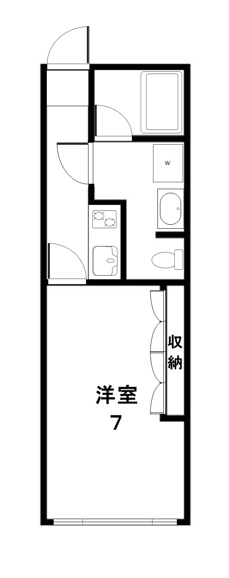東京都品川区旗の台３（アパート）の賃貸物件の間取り