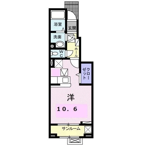 ブライト　スクエアIの間取り