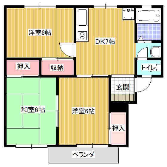 ダイヤモンドメゾン岩崎A_間取り_0