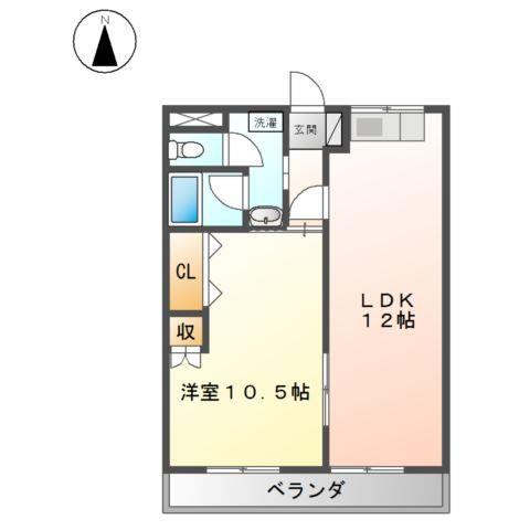 エスポワールＪＵＮ１番館の間取り