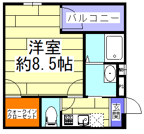 フジパレス放出III番館の間取り