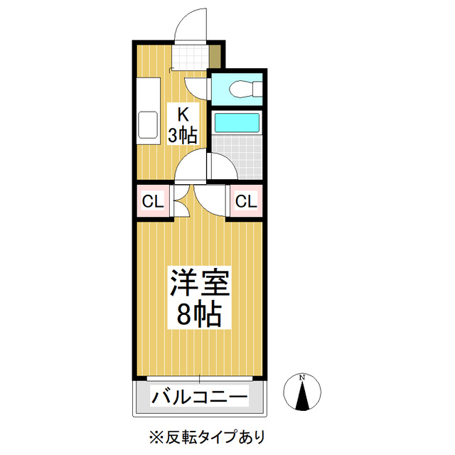 【南町ニュータウン　Ｄ棟の間取り】