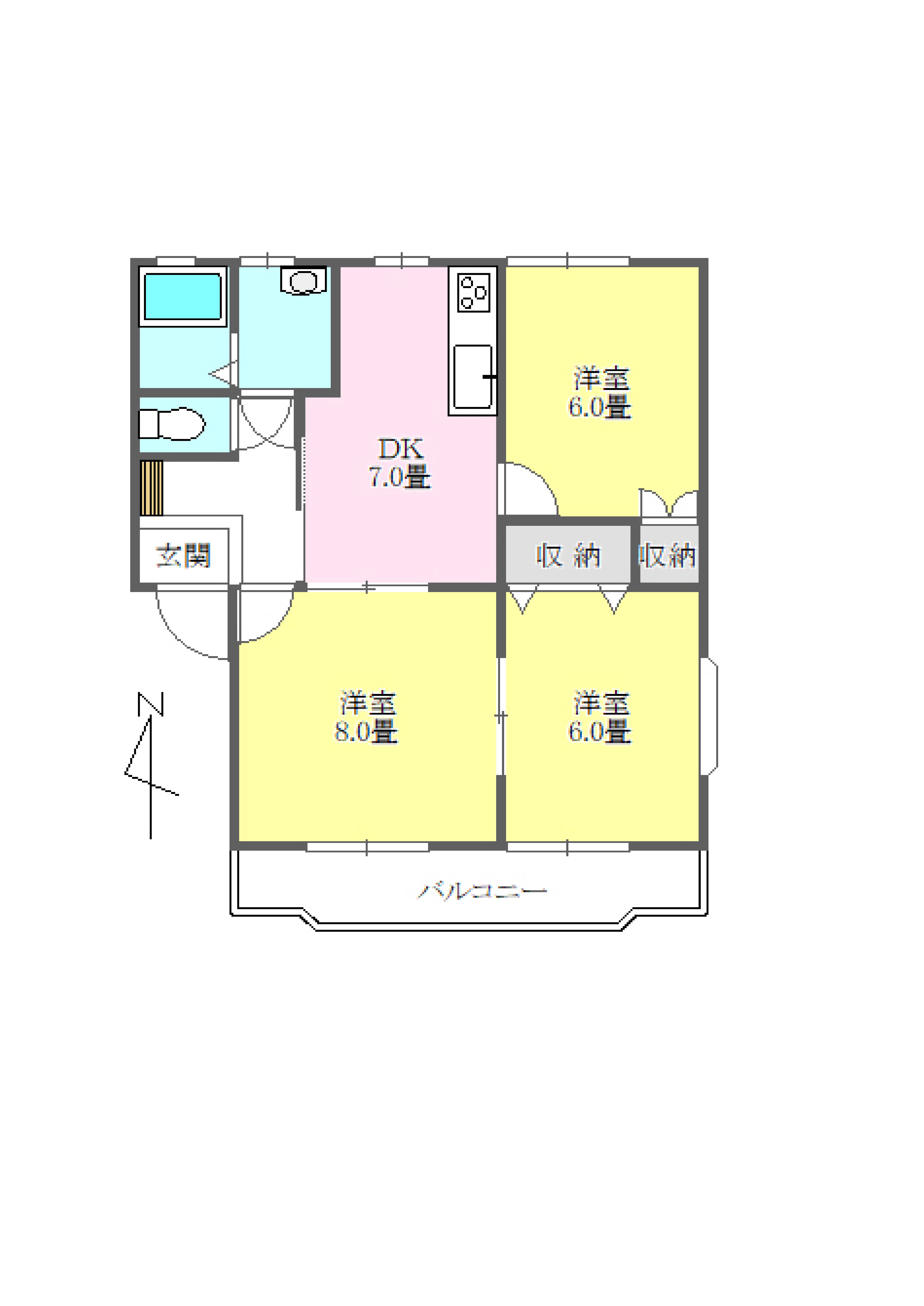 サンハイツ Aの間取り