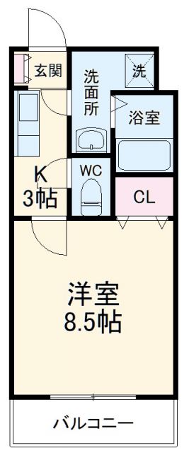 浜松市浜名区於呂のマンションの間取り