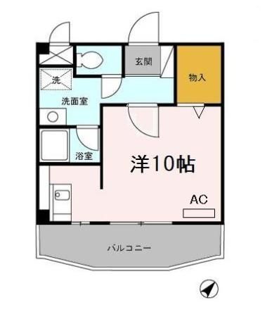 津市八町のアパートの間取り