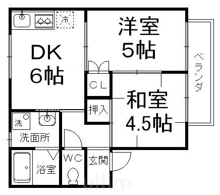 多田ハイツIIの間取り