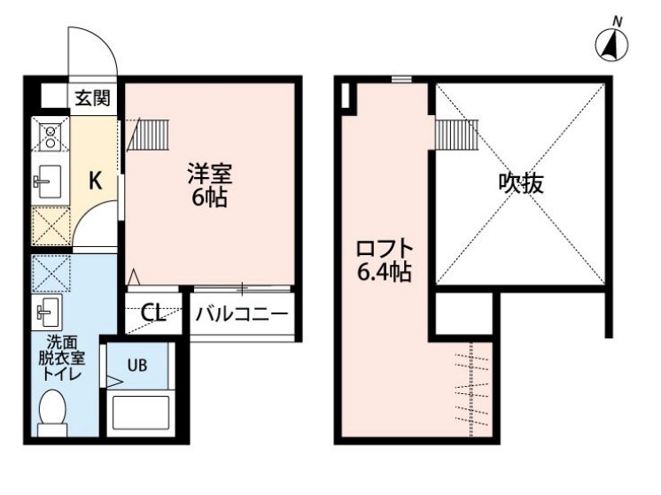 仙台市青葉区台原のアパートの間取り