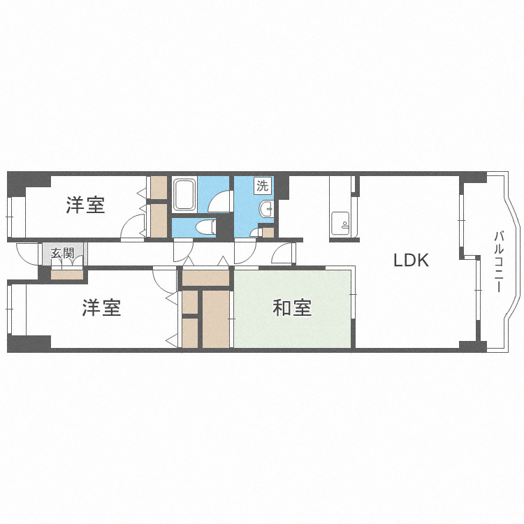 グランソレイユ日本橋の間取り